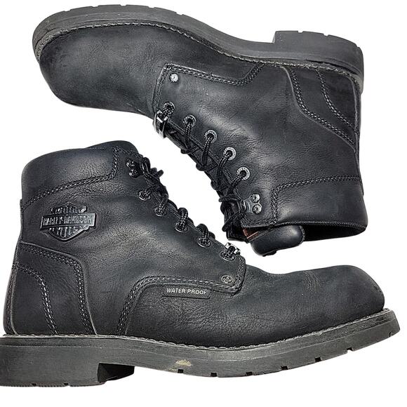 HARLEY DAVIDSON Boots Black Leather 5.5\